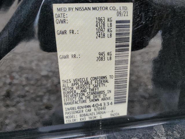 Photo 11 VIN: 1N4BL4DV4MN404334 - NISSAN ALTIMA 