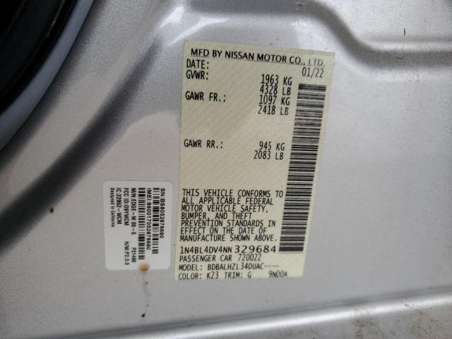 Photo 12 VIN: 1N4BL4DV4NN329684 - NISSAN ALTIMA SV 