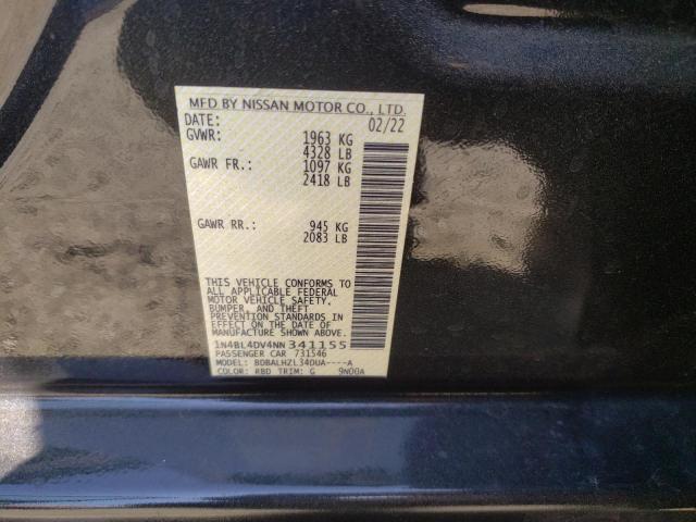 Photo 11 VIN: 1N4BL4DV4NN341155 - NISSAN ALTIMA SV 