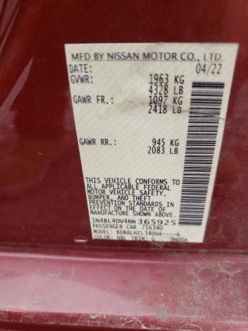 Photo 11 VIN: 1N4BL4DV4NN365925 - NISSAN ALTIMA SV 