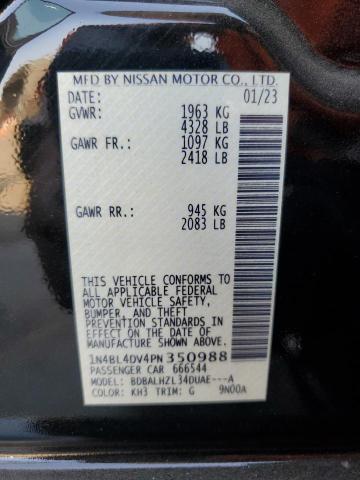 Photo 12 VIN: 1N4BL4DV4PN350988 - NISSAN ALTIMA SV 