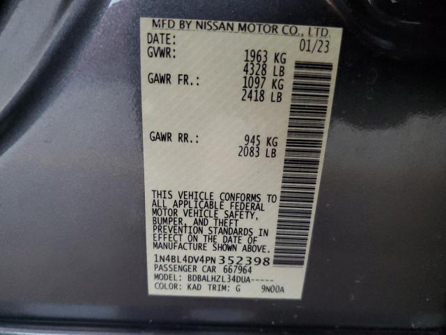 Photo 11 VIN: 1N4BL4DV4PN352398 - NISSAN ALTIMA 