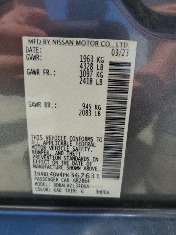 Photo 11 VIN: 1N4BL4DV4PN367631 - NISSAN ALTIMA SV 