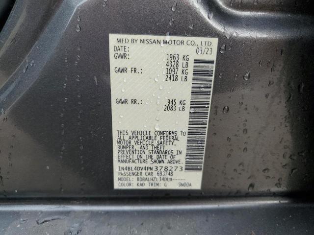 Photo 11 VIN: 1N4BL4DV4PN378273 - NISSAN ALTIMA 