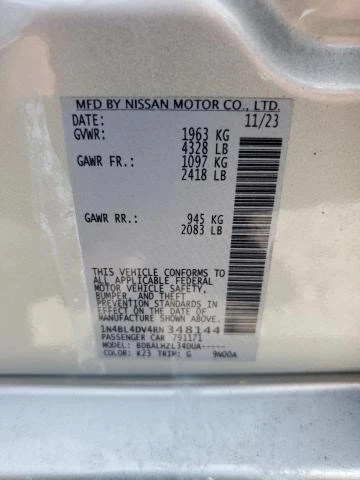 Photo 12 VIN: 1N4BL4DV4RN348144 - NISSAN ALTIMA SV 