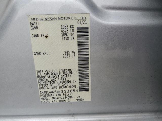 Photo 11 VIN: 1N4BL4DV5MN353684 - NISSAN ALTIMA SV 