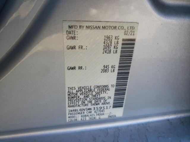 Photo 11 VIN: 1N4BL4DV5MN359517 - NISSAN ALTIMA 