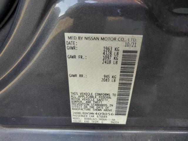 Photo 11 VIN: 1N4BL4DV5MN409056 - NISSAN ALTIMA SV 