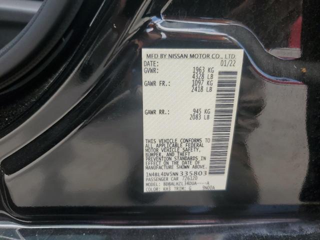 Photo 11 VIN: 1N4BL4DV5NN335803 - NISSAN ALTIMA SV 