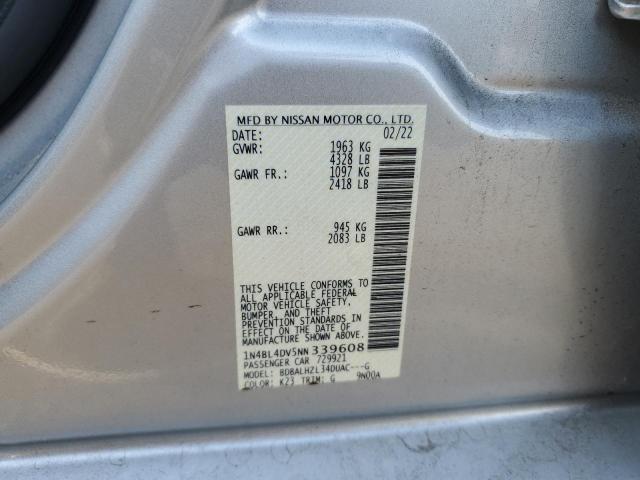 Photo 11 VIN: 1N4BL4DV5NN339608 - NISSAN ALTIMA SV 