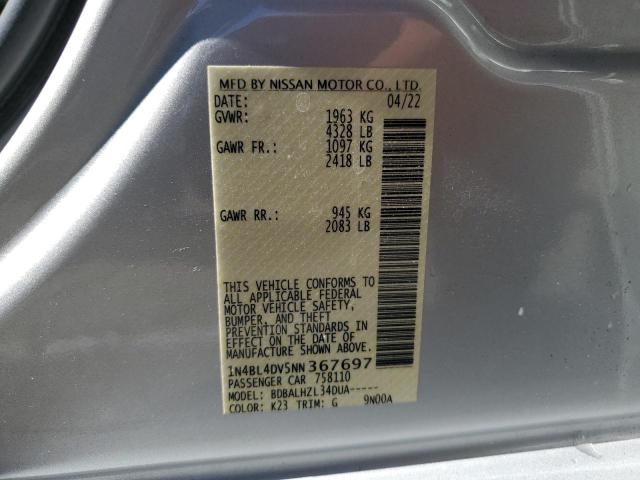 Photo 11 VIN: 1N4BL4DV5NN367697 - NISSAN ALTIMA 