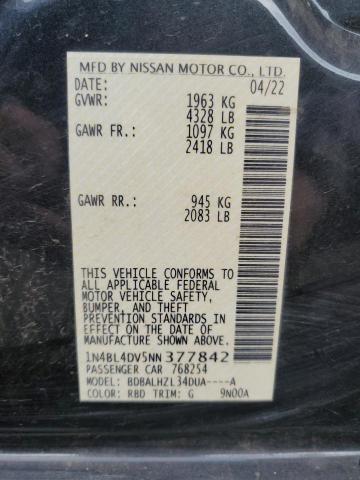 Photo 11 VIN: 1N4BL4DV5NN377842 - NISSAN ALTIMA 