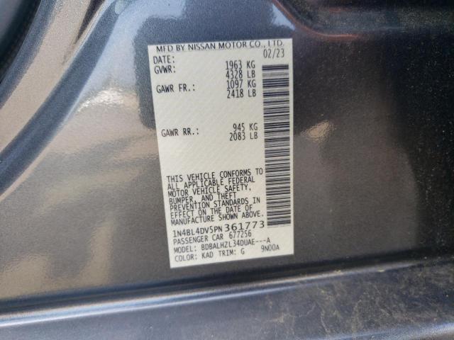 Photo 11 VIN: 1N4BL4DV5PN361773 - NISSAN ALTIMA SV 