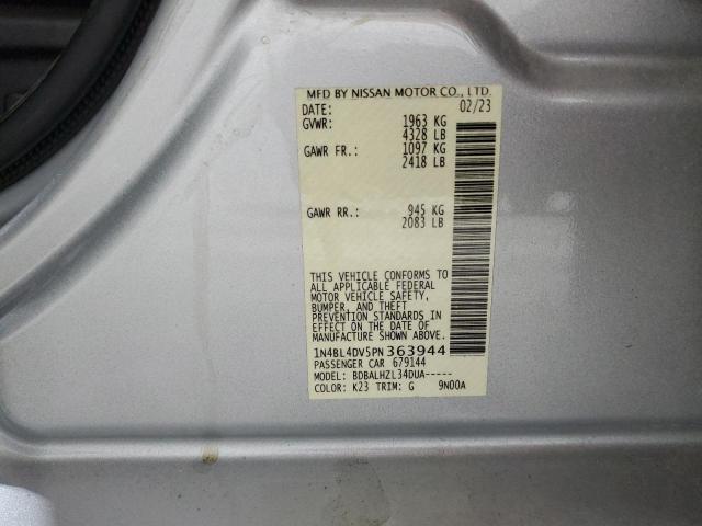 Photo 11 VIN: 1N4BL4DV5PN363944 - NISSAN ALTIMA SV 