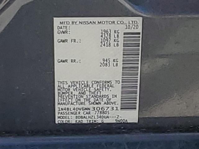 Photo 12 VIN: 1N4BL4DV6MN306731 - NISSAN ALTIMA 