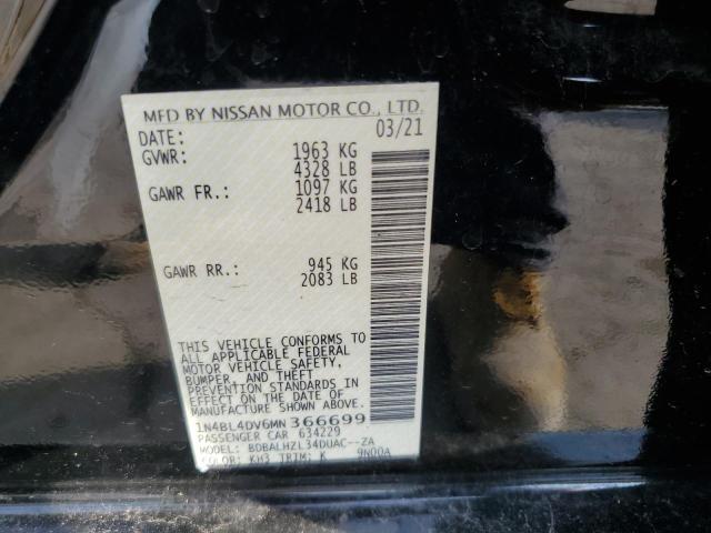 Photo 12 VIN: 1N4BL4DV6MN366699 - NISSAN ALTIMA SV 