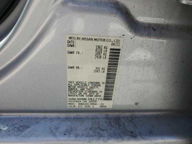 Photo 11 VIN: 1N4BL4DV6MN381770 - NISSAN ALTIMA SV 