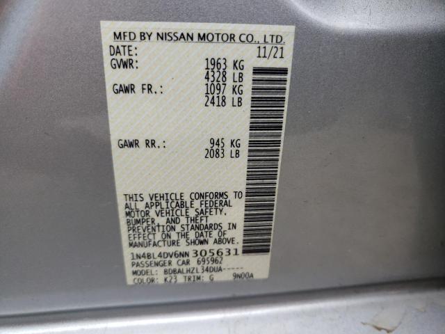 Photo 11 VIN: 1N4BL4DV6NN305631 - NISSAN ALTIMA SV 