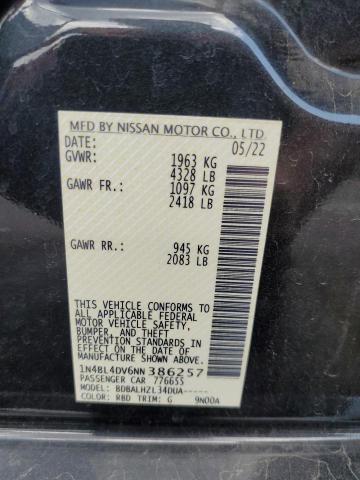 Photo 11 VIN: 1N4BL4DV6NN386257 - NISSAN ALTIMA SV 