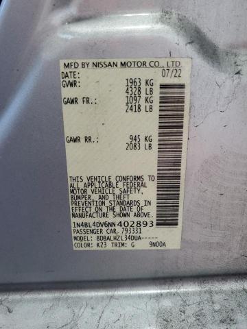 Photo 12 VIN: 1N4BL4DV6NN402893 - NISSAN ALTIMA SV 