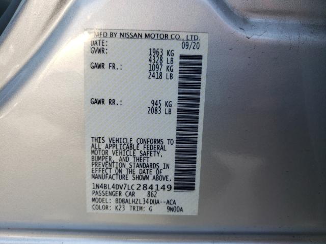 Photo 9 VIN: 1N4BL4DV7LC284149 - NISSAN ALTIMA SV 