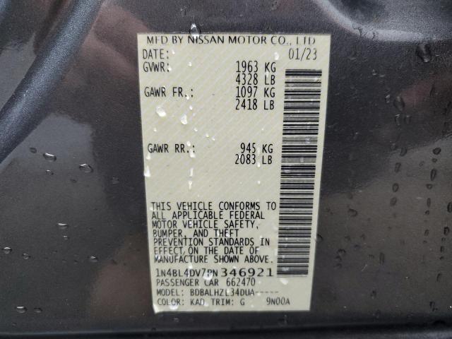 Photo 12 VIN: 1N4BL4DV7PN346921 - NISSAN ALTIMA 