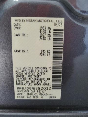 Photo 12 VIN: 1N4BL4DV7PN382012 - NISSAN ALTIMA 