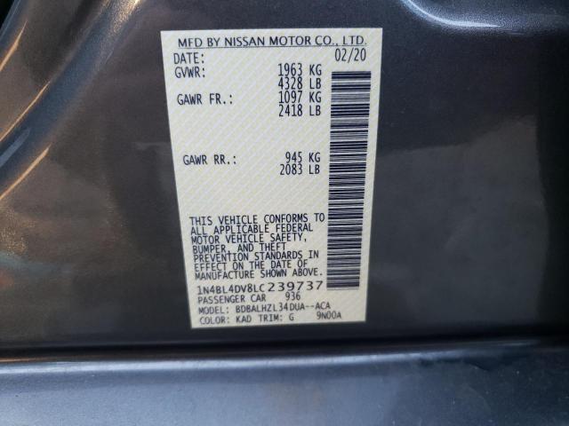 Photo 9 VIN: 1N4BL4DV8LC239737 - NISSAN ALTIMA SV 