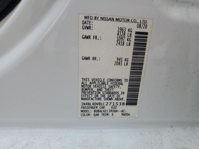 Photo 11 VIN: 1N4BL4DV8LC271538 - NISSAN ALTIMA SV 