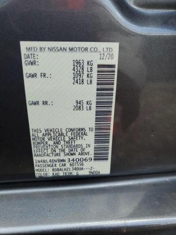 Photo 12 VIN: 1N4BL4DV8MN340069 - NISSAN ALTIMA SV 