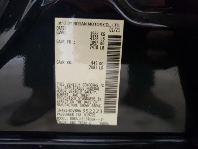 Photo 12 VIN: 1N4BL4DV8MN352223 - NISSAN ALTIMA 