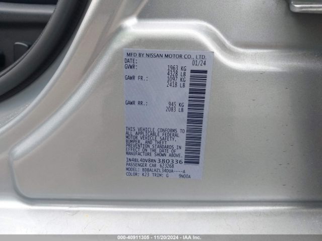 Photo 8 VIN: 1N4BL4DV8RN380336 - NISSAN ALTIMA 