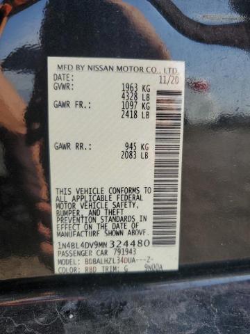 Photo 11 VIN: 1N4BL4DV9MN324480 - NISSAN ALTIMA SV 