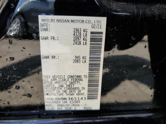 Photo 9 VIN: 1N4BL4DV9MN365143 - NISSAN ALTIMA 