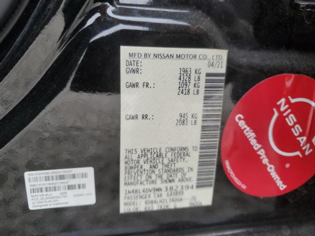 Photo 11 VIN: 1N4BL4DV9MN382394 - NISSAN ALTIMA SV 