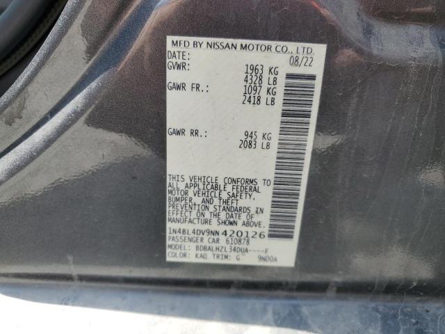 Photo 11 VIN: 1N4BL4DV9NN420126 - NISSAN ALTIMA SV 