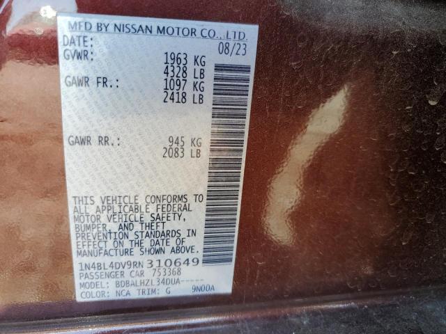 Photo 11 VIN: 1N4BL4DV9RN310649 - NISSAN ALTIMA 