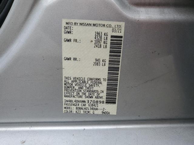 Photo 12 VIN: 1N4BL4DVXMN370898 - NISSAN ALTIMA SV 