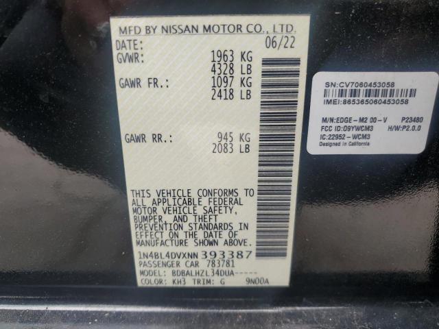 Photo 11 VIN: 1N4BL4DVXNN393387 - NISSAN ALTIMA SV 