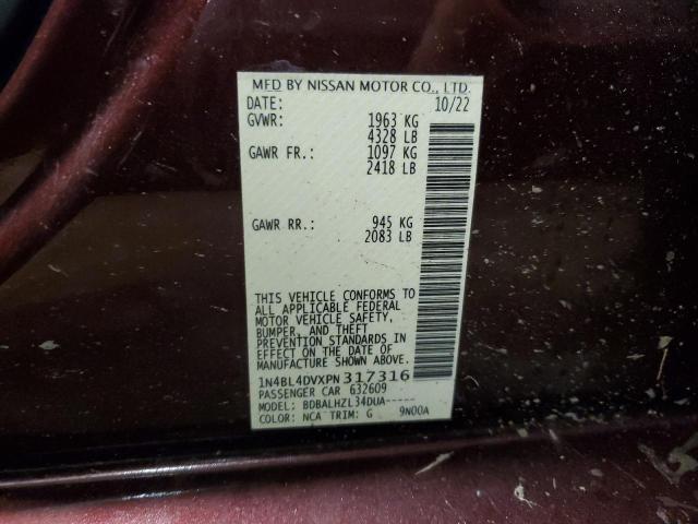 Photo 11 VIN: 1N4BL4DVXPN317316 - NISSAN ALTIMA 