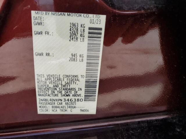 Photo 11 VIN: 1N4BL4DVXPN346380 - NISSAN ALTIMA 