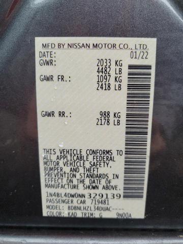 Photo 11 VIN: 1N4BL4DW0NN329139 - NISSAN ALTIMA SV 