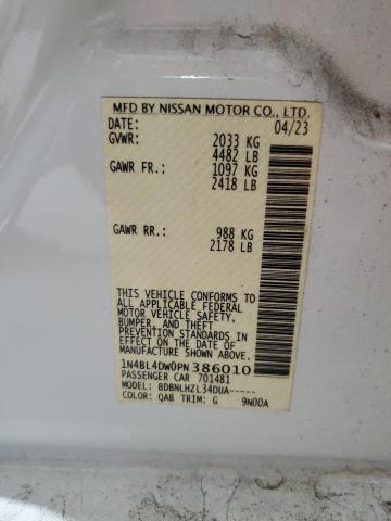 Photo 11 VIN: 1N4BL4DW0PN386010 - NISSAN ALTIMA SV 