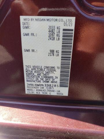 Photo 11 VIN: 1N4BL4DW0PN398285 - NISSAN ALTIMA 