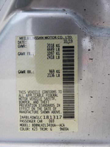 Photo 11 VIN: 1N4BL4DW1LC181317 - NISSAN ALTIMA SV 