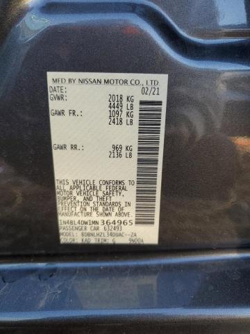 Photo 12 VIN: 1N4BL4DW1MN364965 - NISSAN ALTIMA SV 