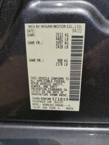 Photo 11 VIN: 1N4BL4DW1NN371819 - NISSAN ALTIMA 