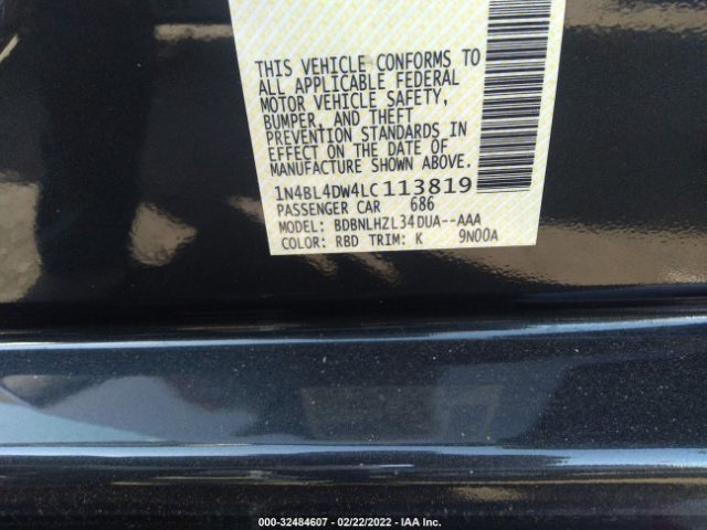 Photo 8 VIN: 1N4BL4DW4LC113819 - NISSAN ALTIMA 