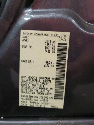 Photo 12 VIN: 1N4BL4DW4NN359549 - NISSAN ALTIMA SV 