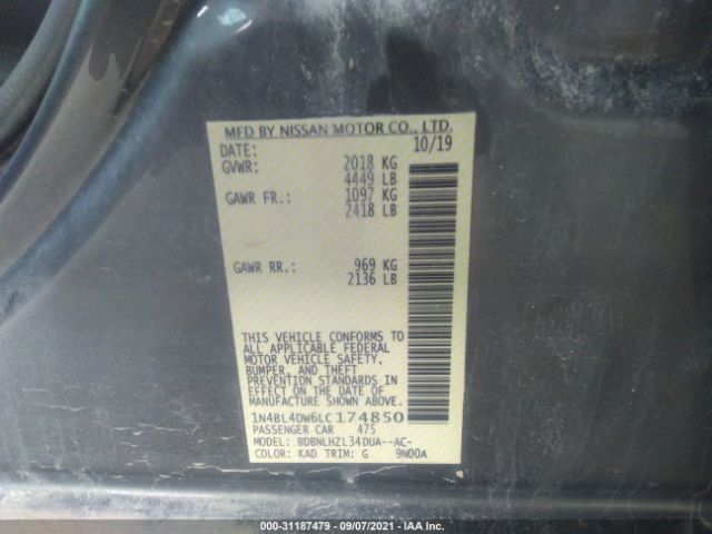 Photo 8 VIN: 1N4BL4DW6LC174850 - NISSAN ALTIMA 